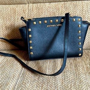 Michael Kors Selma studded messenger crossbody bag